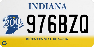 IN license plate 976BZQ