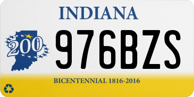 IN license plate 976BZS