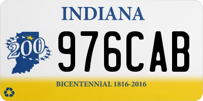 IN license plate 976CAB