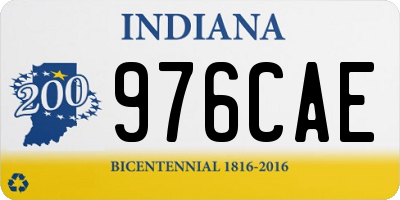 IN license plate 976CAE