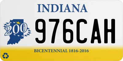 IN license plate 976CAH
