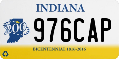 IN license plate 976CAP