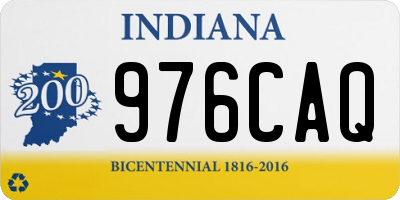 IN license plate 976CAQ