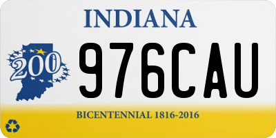 IN license plate 976CAU
