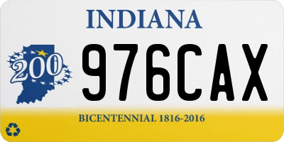 IN license plate 976CAX