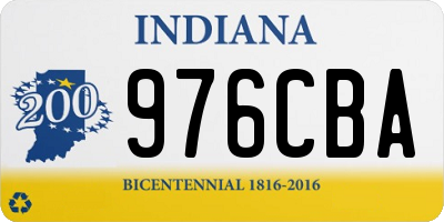 IN license plate 976CBA