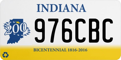 IN license plate 976CBC