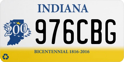 IN license plate 976CBG