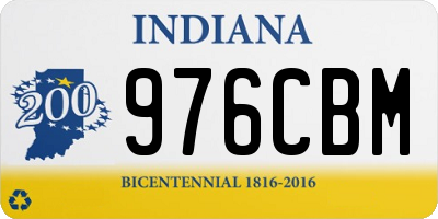IN license plate 976CBM