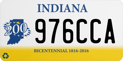 IN license plate 976CCA