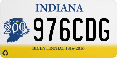 IN license plate 976CDG