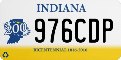 IN license plate 976CDP