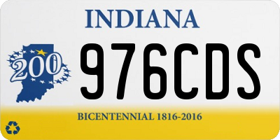IN license plate 976CDS