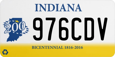 IN license plate 976CDV