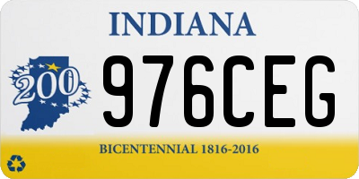 IN license plate 976CEG