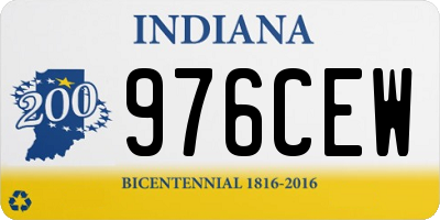 IN license plate 976CEW