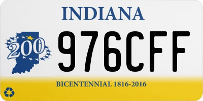 IN license plate 976CFF