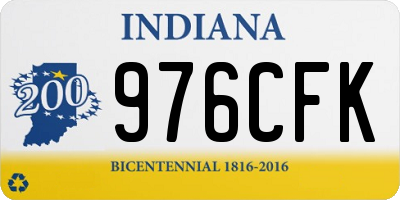 IN license plate 976CFK