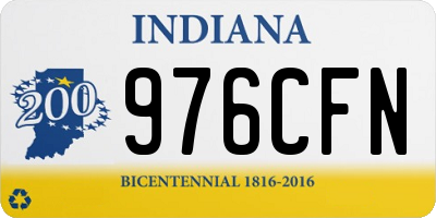 IN license plate 976CFN