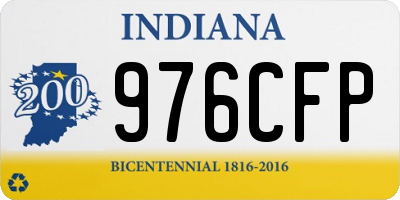 IN license plate 976CFP