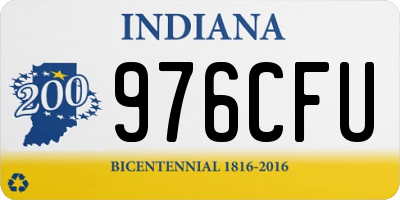 IN license plate 976CFU