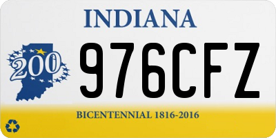 IN license plate 976CFZ