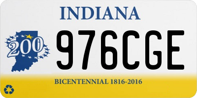 IN license plate 976CGE