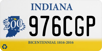 IN license plate 976CGP