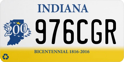 IN license plate 976CGR