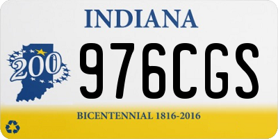 IN license plate 976CGS