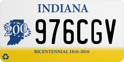 IN license plate 976CGV