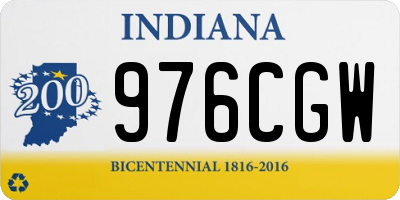 IN license plate 976CGW