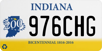 IN license plate 976CHG