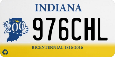 IN license plate 976CHL