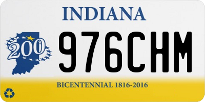 IN license plate 976CHM