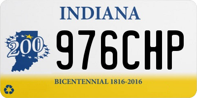 IN license plate 976CHP