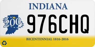 IN license plate 976CHQ