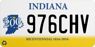 IN license plate 976CHV