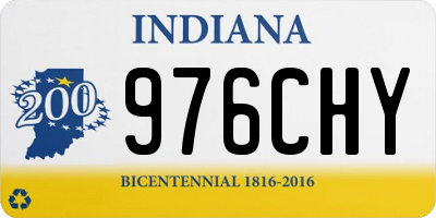 IN license plate 976CHY