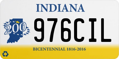 IN license plate 976CIL