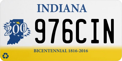 IN license plate 976CIN