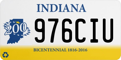 IN license plate 976CIU