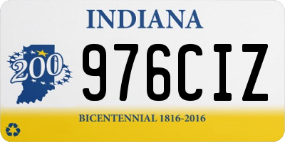 IN license plate 976CIZ