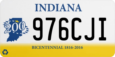 IN license plate 976CJI