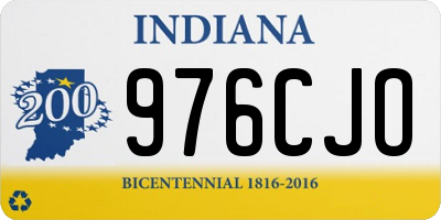 IN license plate 976CJO