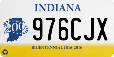 IN license plate 976CJX