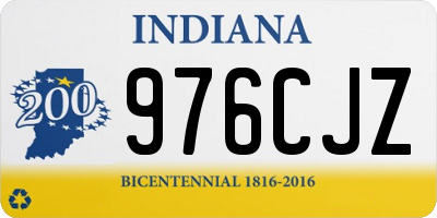 IN license plate 976CJZ