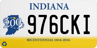 IN license plate 976CKI