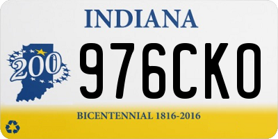 IN license plate 976CKO