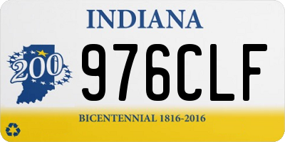 IN license plate 976CLF
